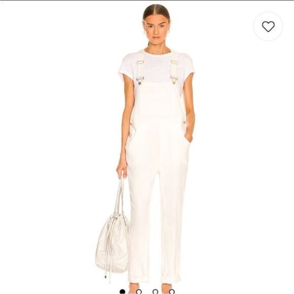 WEWOREWHAT Basic Overall Linen 125 Off White  XSmall - Picture 1 of 14